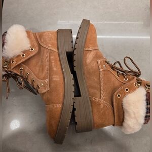 Women's Tan Suede Ankle Boots